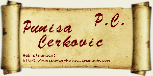Puniša Čerković vizit kartica